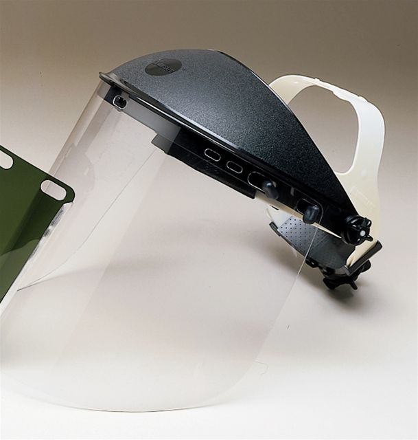 JACKSON SAFETY* F20 Polycarbonate FaceShields, Clear, Polycarbonate, Universal Hole Pattern - Latex, Supported